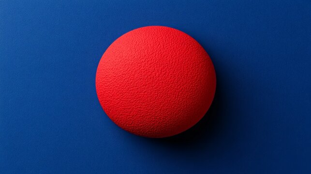 Red Circle on Blue:  A vibrant red circle stands out against a crisp blue background, creating a striking minimalist composition. The interplay of colors and shapes evokes a sense of simplicity.