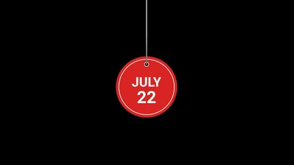 22 July Hanging Tag Animation