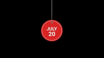 20 July Hanging Tag Animation