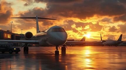 Airplanes at Sunset Airport