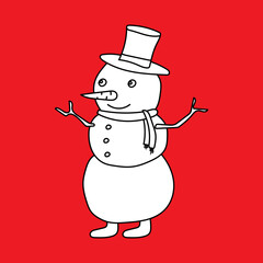 Kawaii Winter Clipart: Doodle Winter Clipart: Black and White Winter Clipart Graphics