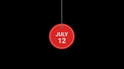 12 July Hanging Tag Animation
