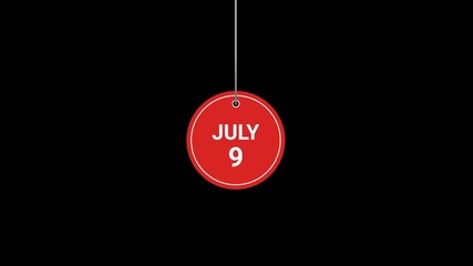 9 July Hanging Tag Animation