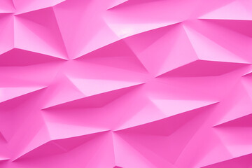 Fototapeta premium Pink Geometric Fold Futuristic Texture