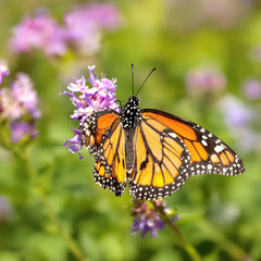 Obraz premium monarch butterfly on flower