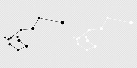 Carina constellation map set. Vector illustration. © Ruslan