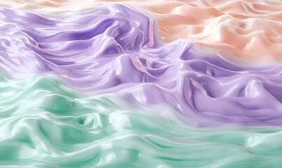 Fototapeta premium Pastel cream texture background, cosmetic product, beauty concept