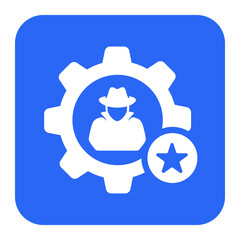 Cybersecurity User Authentication Icon, Secure Access, Identity Verification