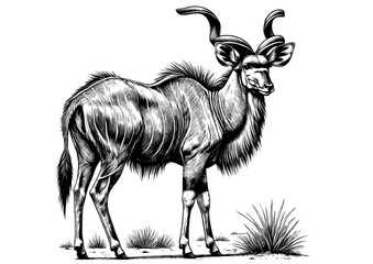 Greater Kudu Vector File © Werner