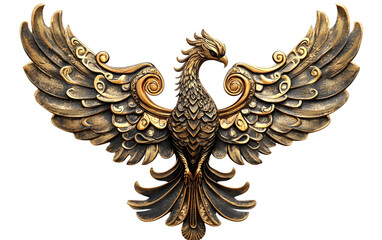 Obraz premium The Phoenix Reborn A Symbol of New Beginnings Isolated On Transparent Background.
