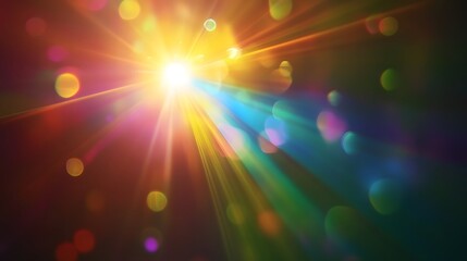Dazzling beam of luminous light radiating with brilliant energy creating a mesmerizing display of shimmering sparkle and vibrant luminescence