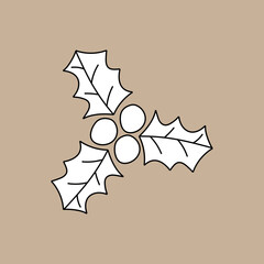 Doodle Winter Clipart: Hand-drawn Winter Clipart: Outline Winter Graphics