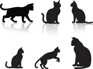 black cat silhouettes