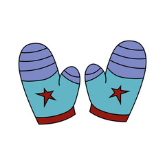 Cartoon Winter Clipart: Hand-drawn Winter Clipart: Colorful Winter Doodles