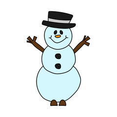 Doodle Winter Clipart: Cartoon Winter Clipart: Colorful Kawaii Winter Clipart