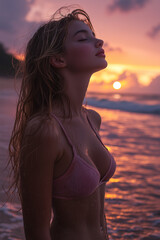 Fototapeta premium Breathing in the Ocean