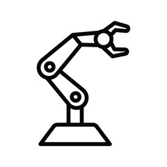 Robot Arm line icon, vector, pixel perfect, illustrator file 
