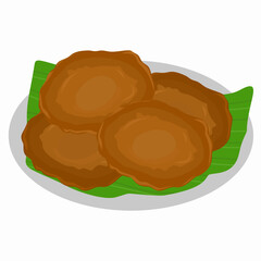 Appam Illustration: Kerala Cuisine on Banana Leaf