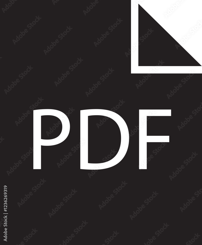 Poster file icon. format of document on computer flat symbol. pdf file sign. audio extension graphic multim