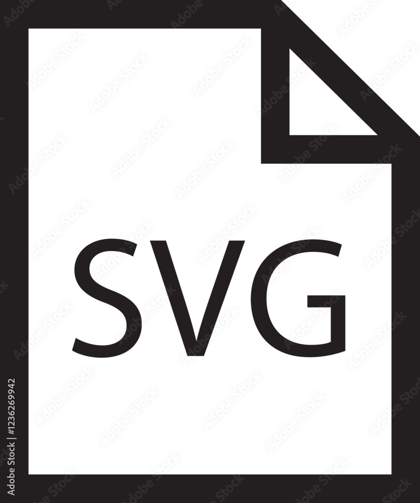 Poster file icon. format of document on computer outline symbol. svg file sign. audio extension graphic mul