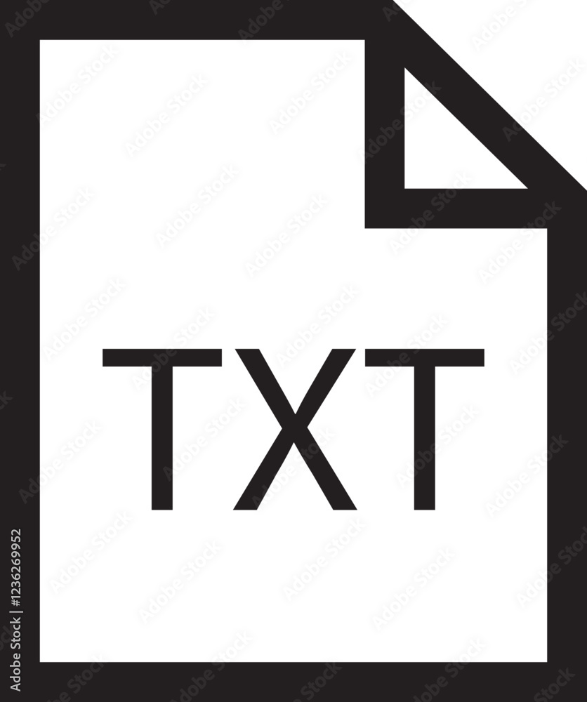 Poster file icon. format of document on computer outline symbol. txt file sign. audio extension graphic mul