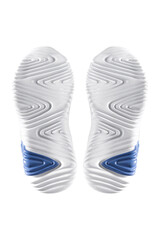 White shoe sole, sports shoes, running shoes, comfortable shoes