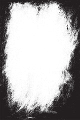 Fototapeta premium black and dirty grunge frame design with realistic brush strokes, Grunge frames with black paint smudges, ink splatters.