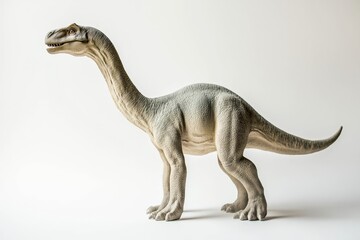 Shot of a realistic scale model of a dinosaur.