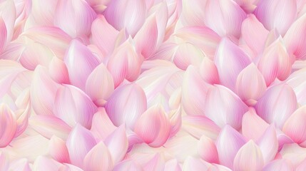 Obraz premium Delicate Pink Floral Artwork in Flat Layered Design
