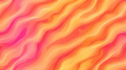 Obraz premium Abstract Colorful Wavy Background in Warm Orange and Pink Tones