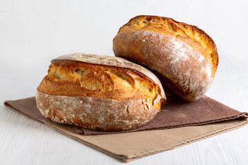 Handmade sourdough bread.