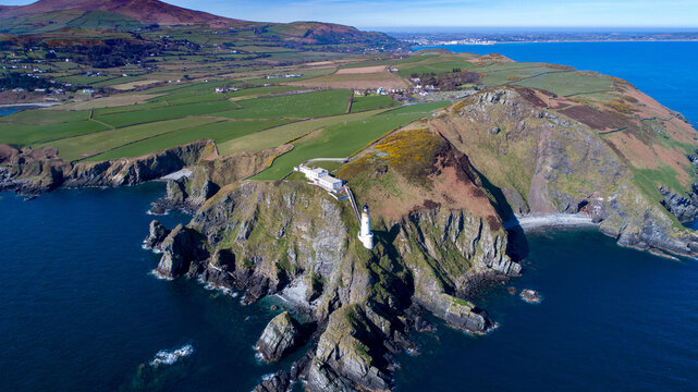 Maughold Lighthouse on the Isle of Man