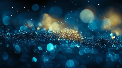 Obraz premium Abstract bokeh background for holiday design or celebration cinematic view.