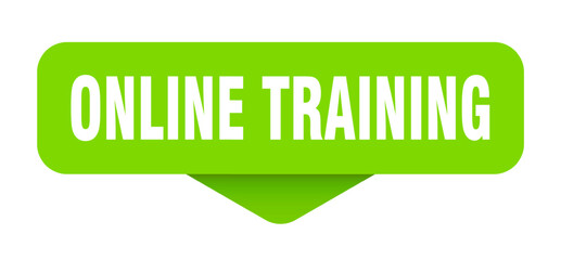 online training sticker. online training sign on transparent background