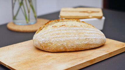 Fresh bread and butter