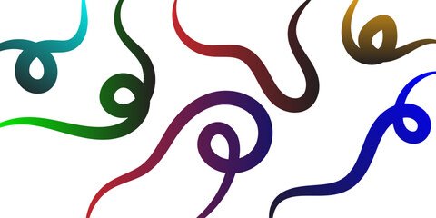 Fototapeta premium Colorful Abstract Gradient Lines background. Wavy Color Shape Vector, Dynamic Geometric Pattern design