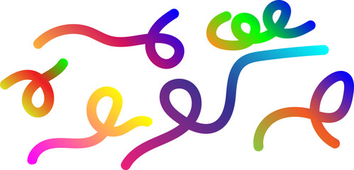 Colorful Abstract Gradient Lines background. Wavy Color Shape Vector, Dynamic Geometric Pattern design