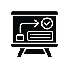 presentation solid icon. vector icon for your website, mobile, presentation, and logo design.