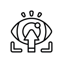 vision line icon. vector icon for your website, mobile, presentation, and logo design.