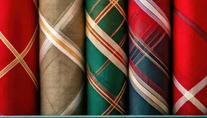 traditional tartan pattern of Scotland, featuring distinctive crisscross design in various colors