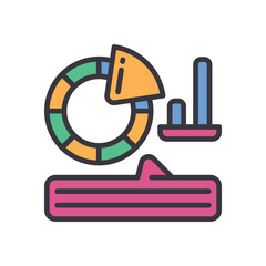 report filled color icon. vector icon for your website, mobile, presentation, and logo design.