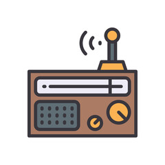 radio filled color icon. vector icon for your website, mobile, presentation, and logo design.
