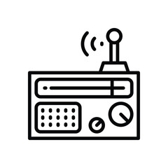 radio line icon. vector icon for your website, mobile, presentation, and logo design.