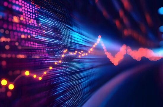 Technology background, Abstract line network