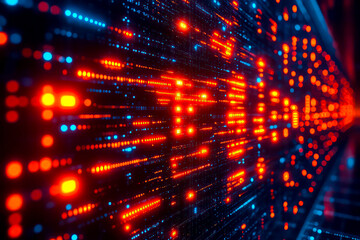 numbers coding language floating above a happy singapore community in the heartlands