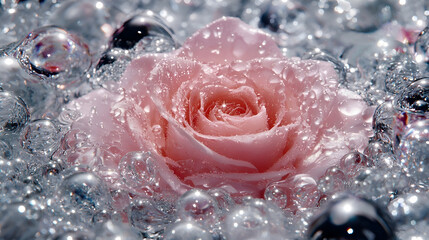 Attributes of lovers. Hearts, flowers, candles.