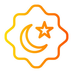 muslim gradient icon
