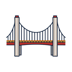 bridge icon, bridge vector illustration-simple illustration of bridge, perfect for bridge logos and icons