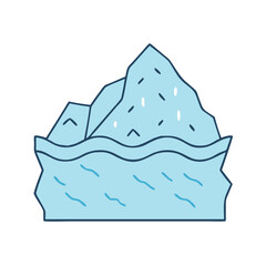glacier icon, glacier vector illustration-simple illustration of glacier, perfect for glacier logos and icons