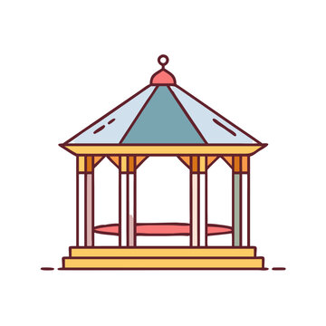 recommend clip art: gazebo icon, gazebo vector illustration-simple illustration of gazebo, perfect for gazebo logos and icons